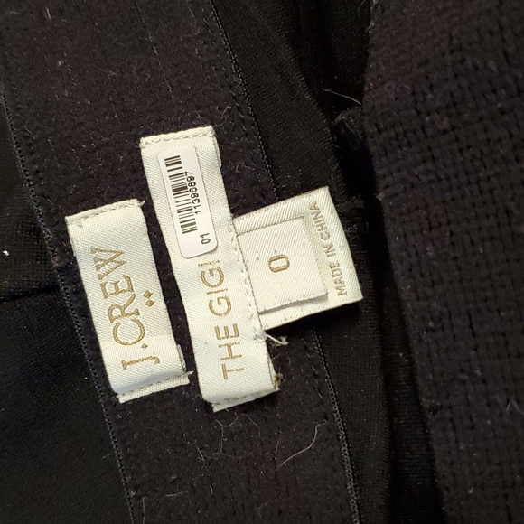 J. Crew The Gigi black leggings size zipper size 0 - Picture 4 of 9